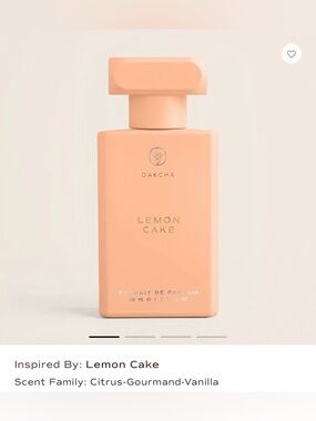 Oakcha Gourmand Collection Lemon Cake 1.7 FI Oz Extrait de Parfum New in Box